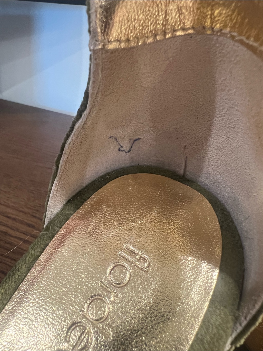 *Never Worn* Flordeasoka Margot Green Heel Sandals — image 7 of 7